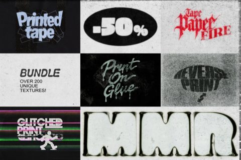 MMR: Mixed media textures bundle