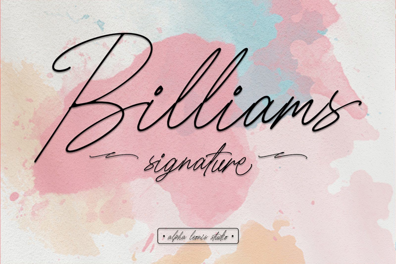 Billiams - Handwritten Font — image 1