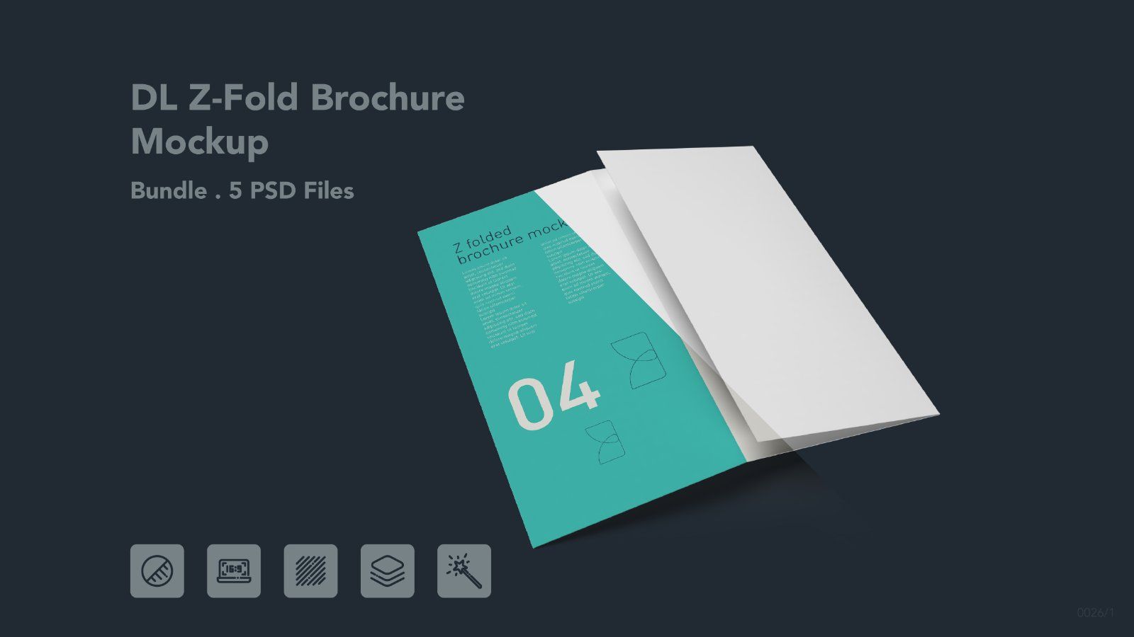 DL Z-Fold Brochure Mockup - 5PSDs — image 1