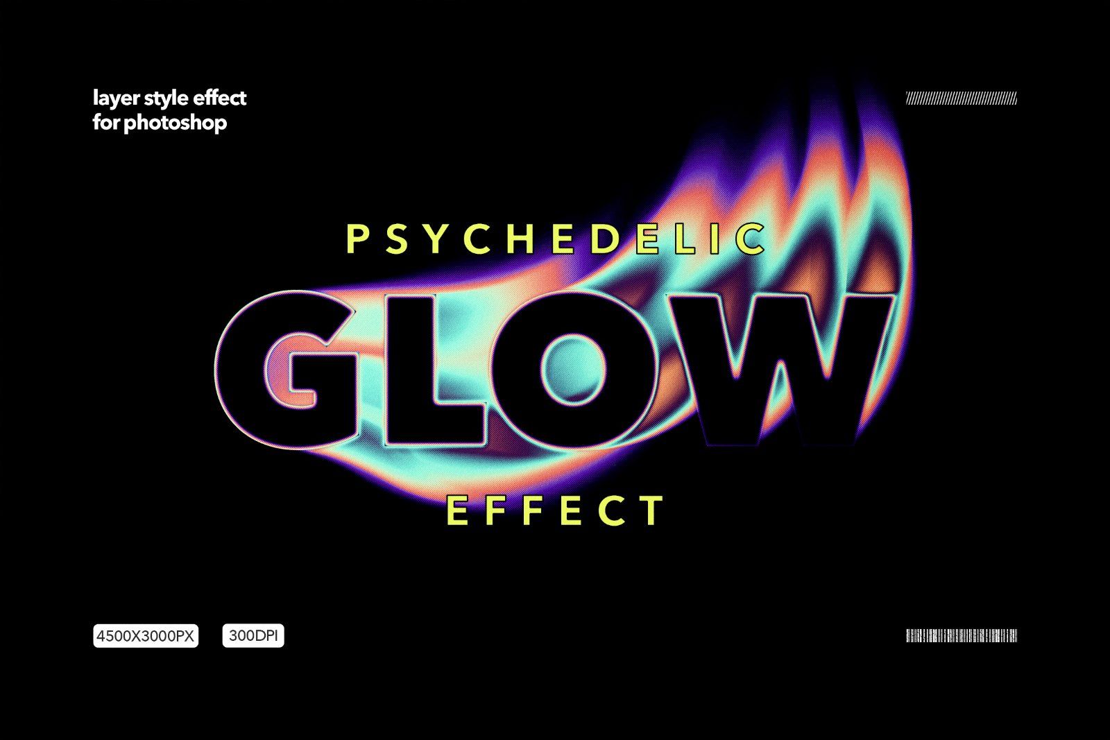 Psychedelic Glow Text Effect — image 1