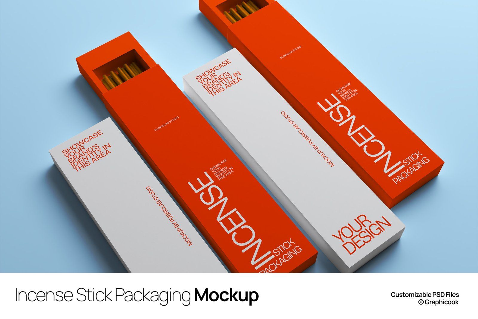 Incense Stick Packaging Mockup — image 1