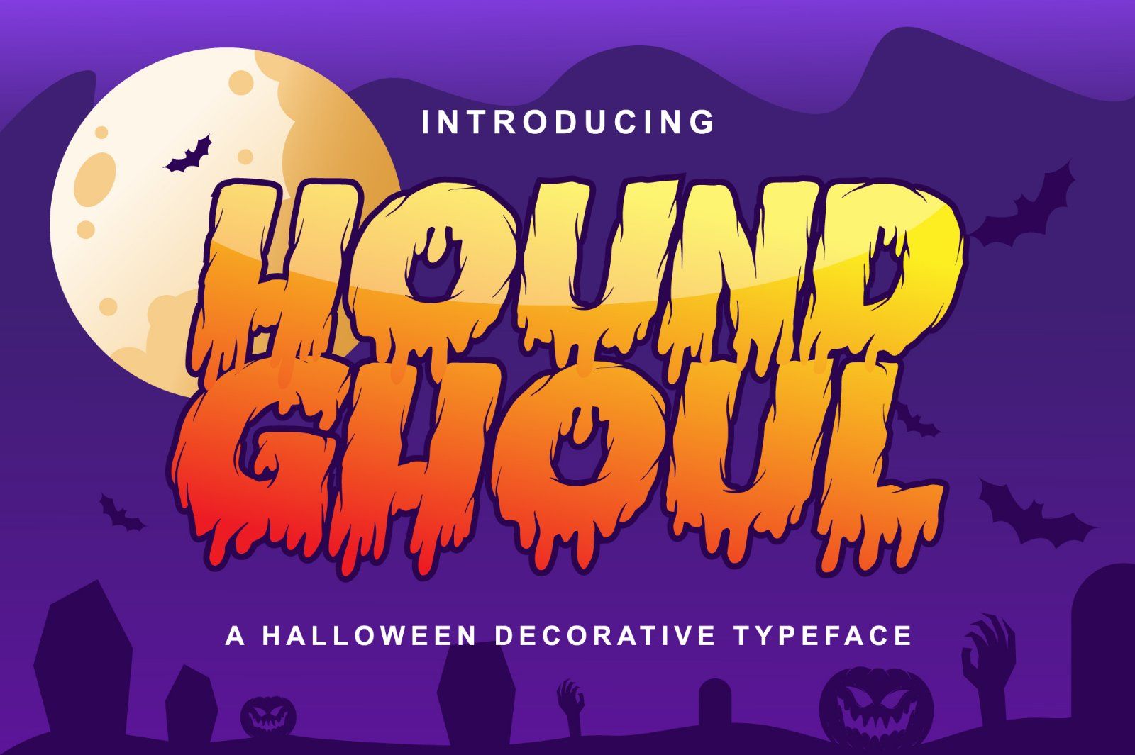 Hound Ghoul - Display Halloween Font — image 1