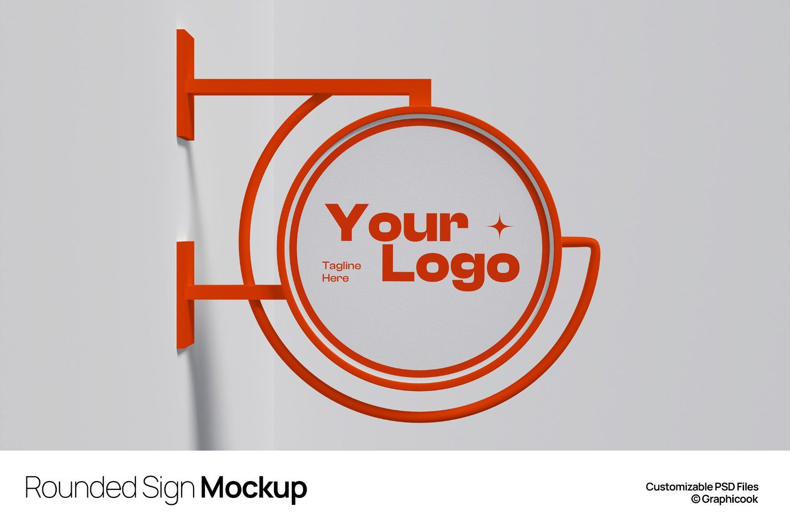 Rounded Sign Mockup — image 1