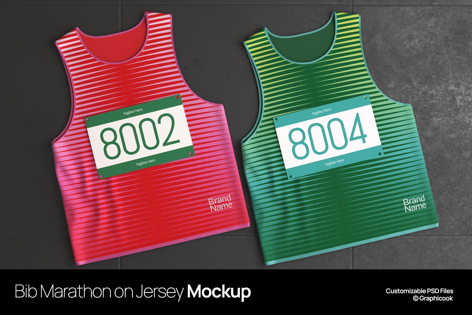 Bib Marathon On Jersey Mockup — image 1