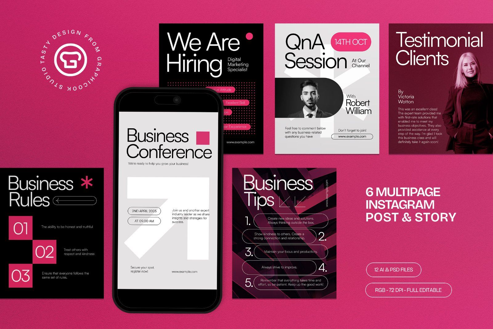 Black Utilitarian Instagram Set Business — image 1