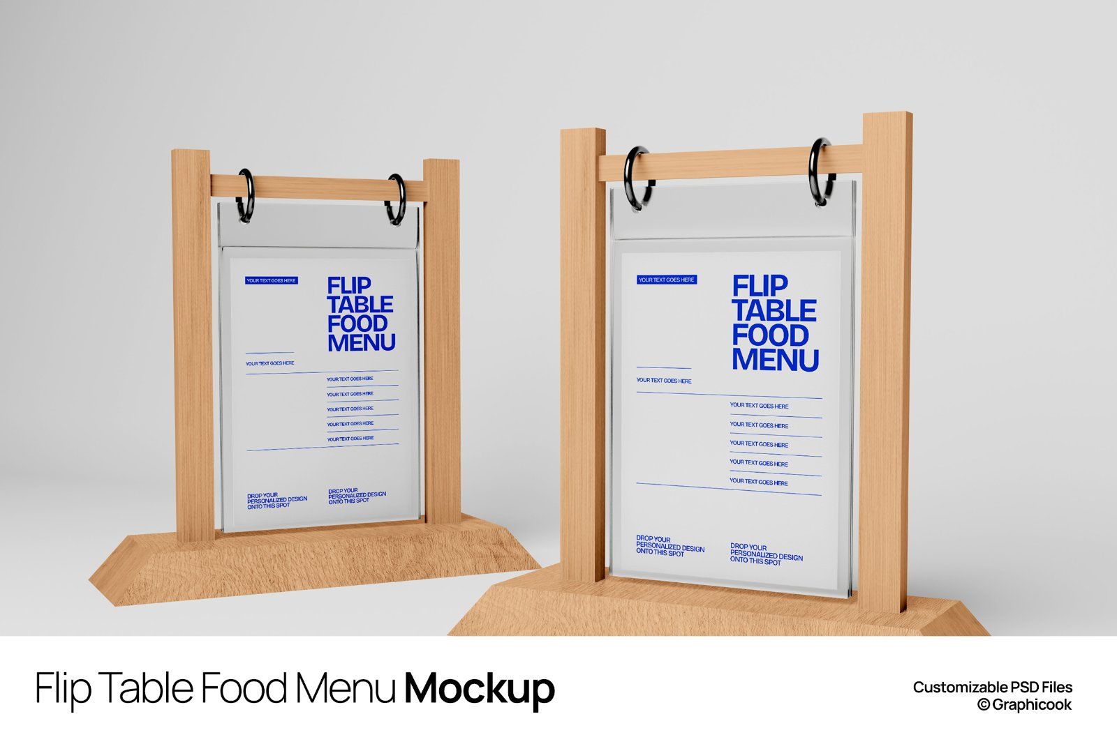 Flip Table Food Menu Mockup — image 1