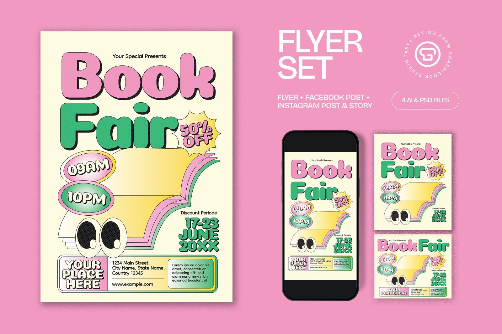 Book Fair Flyer Set — image 1