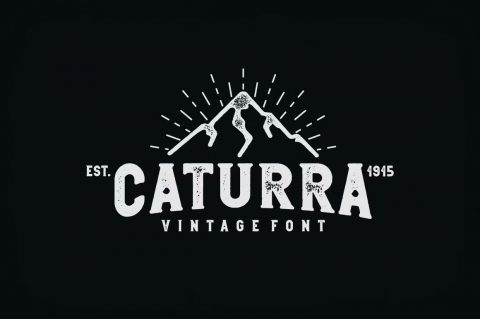 Caturra Vintage Font