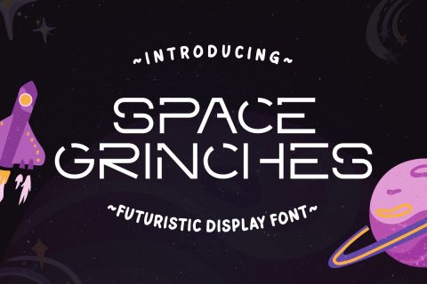 Space Grinches - Futuristic Display Font
