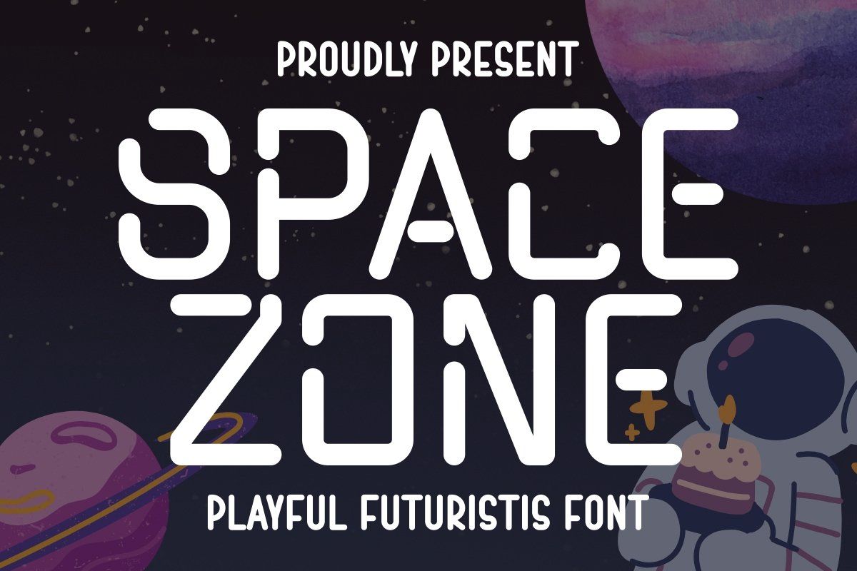 Space Zone - Playful Futuristic Font — image 1