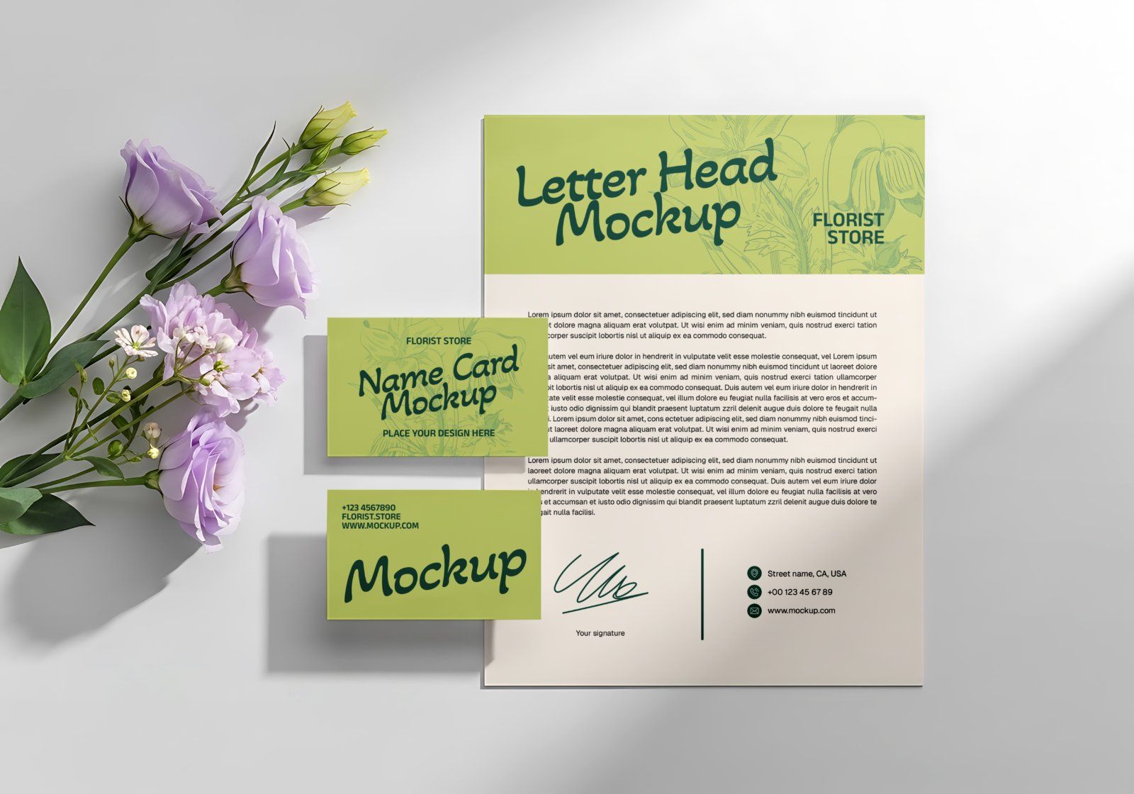 Premium Decorative Flower Shop Branding Mockup Bundle – 15 Aesthetic PSD Scenes for Florist Identity — image 16