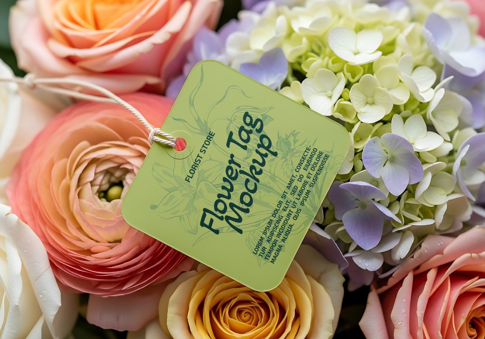 Premium Decorative Flower Shop Branding Mockup Bundle – 15 Aesthetic PSD Scenes for Florist Identity — image 12