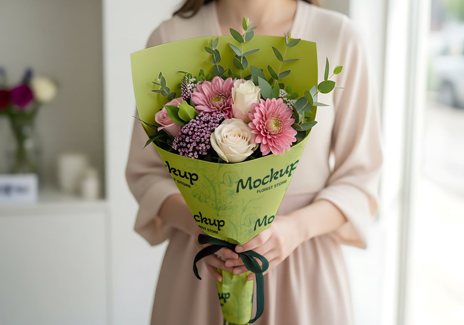 Premium Decorative Flower Shop Branding Mockup Bundle – 15 Aesthetic PSD Scenes for Florist Identity — image 10