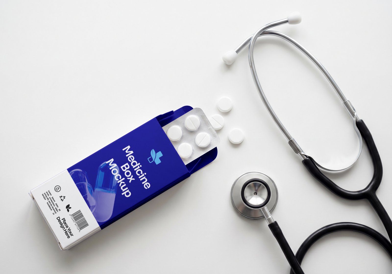 Premium Pharmacy Store Branding Mockup Bundle – 15 Professional Medical & Healthcare PSD Scenes — image 12