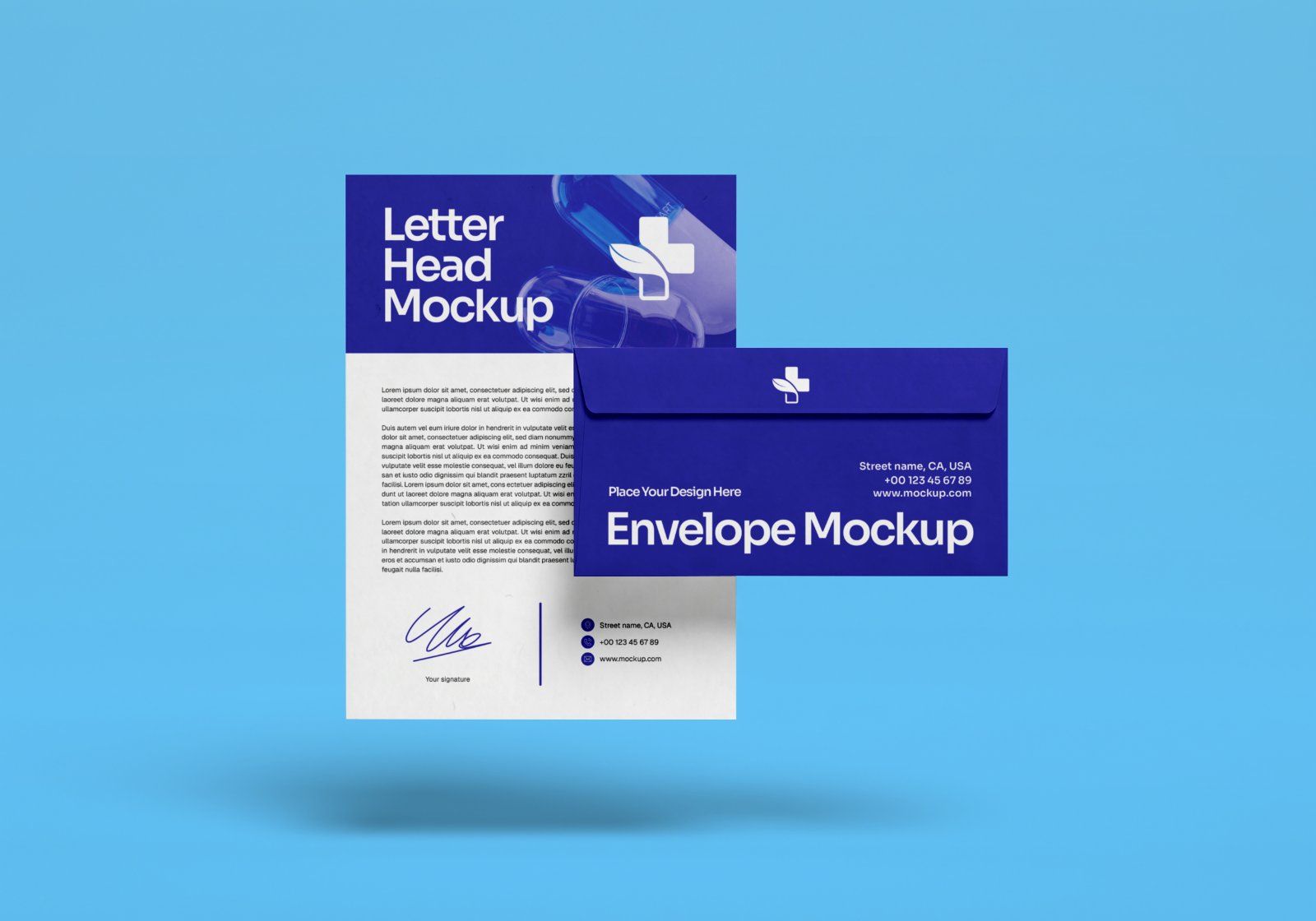 Premium Pharmacy Store Branding Mockup Bundle – 15 Professional Medical & Healthcare PSD Scenes — image 10