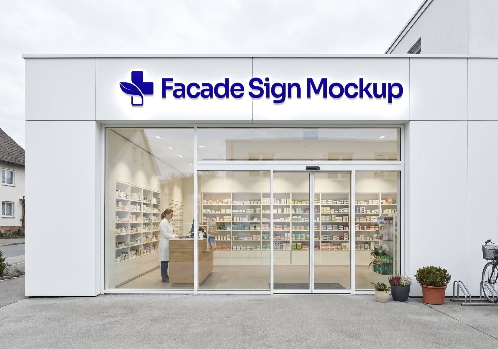 Premium Pharmacy Store Branding Mockup Bundle – 15 Professional Medical & Healthcare PSD Scenes — image 9
