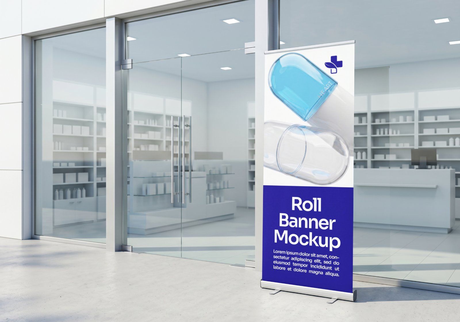 Premium Pharmacy Store Branding Mockup Bundle – 15 Professional Medical & Healthcare PSD Scenes — image 6