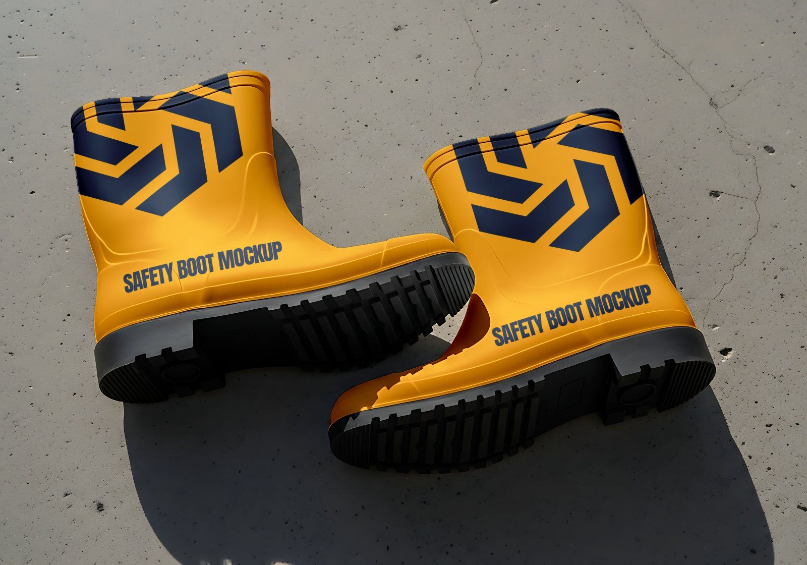 Premium Yellow Construction Site Mockup — image 3