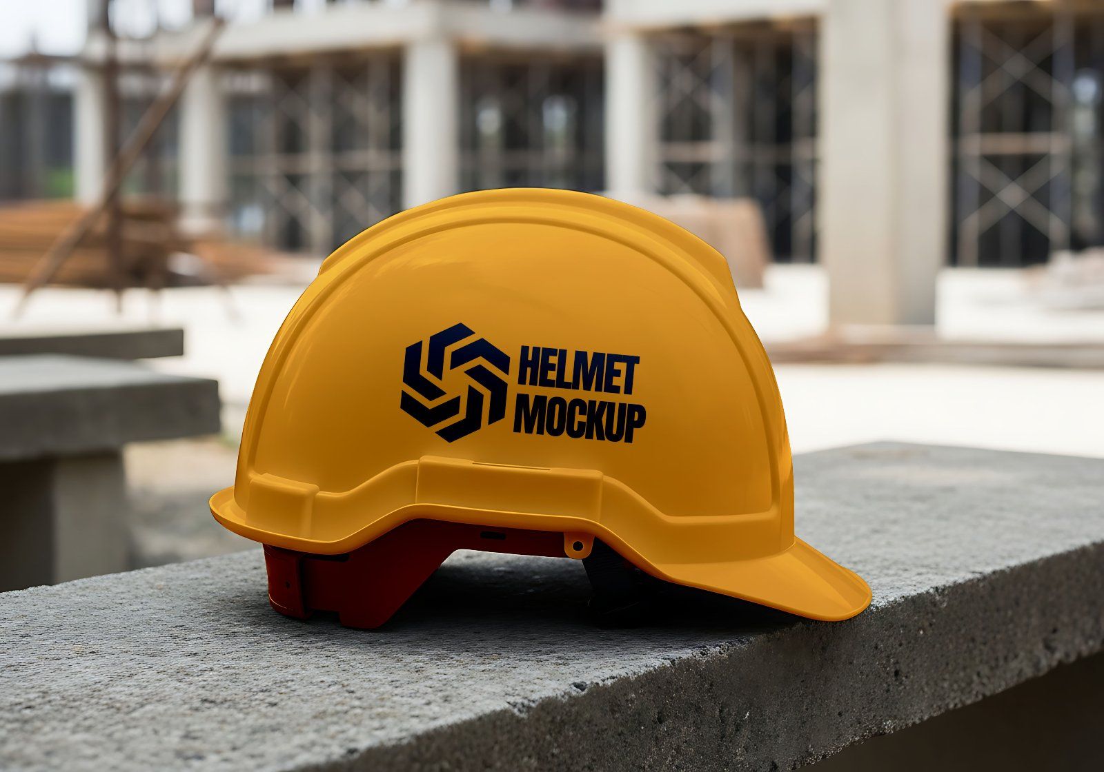 Premium Yellow Construction Site Mockup — image 4