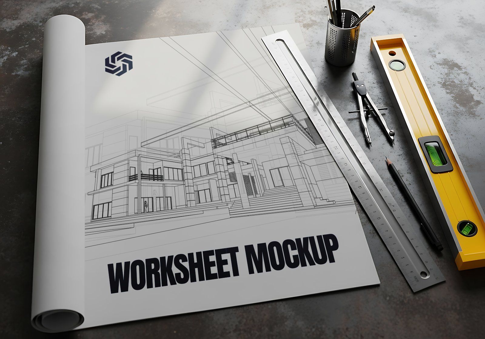 Premium Yellow Construction Site Mockup — image 5