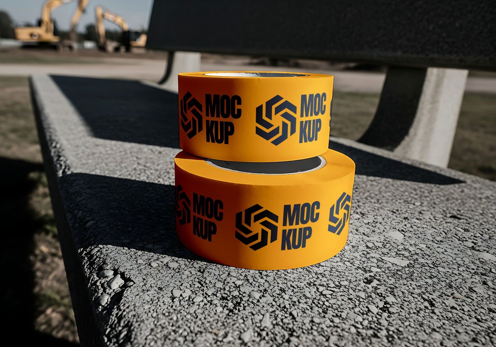 Premium Yellow Construction Site Mockup — image 8