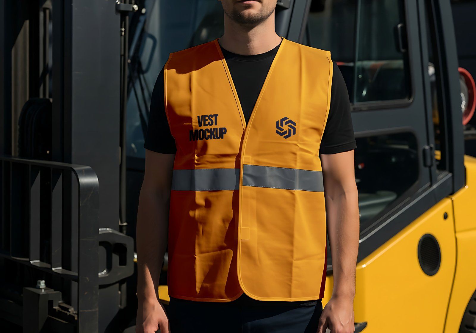 Premium Yellow Construction Site Mockup — image 12