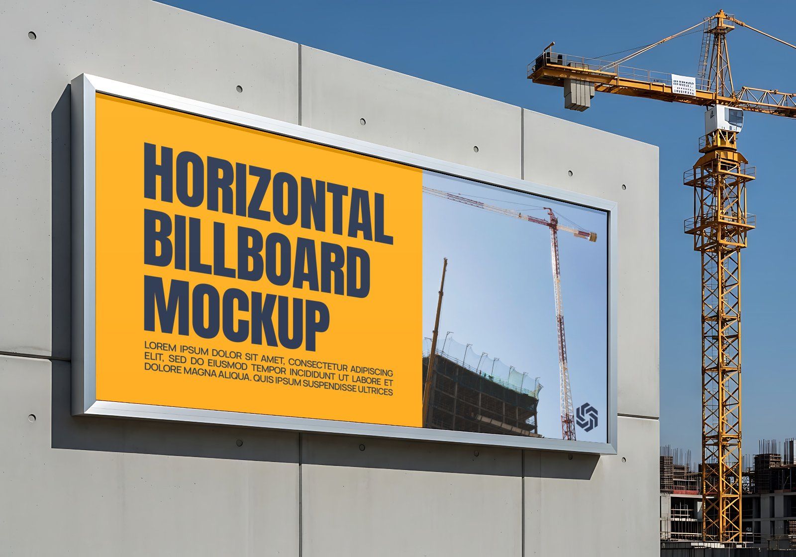Premium Yellow Construction Site Mockup — image 13