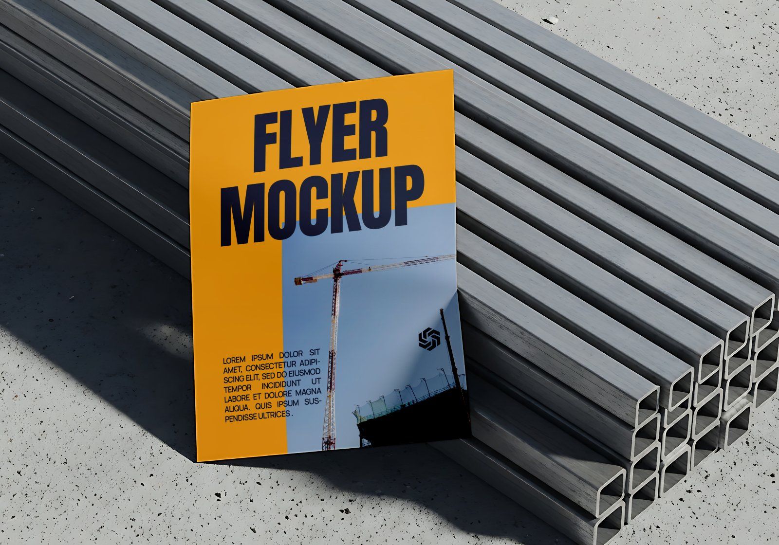 Premium Yellow Construction Site Mockup — image 16