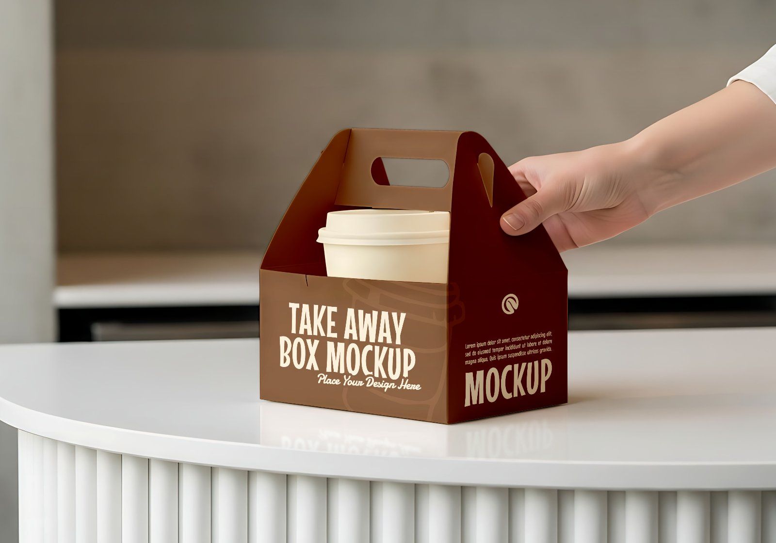 Premium Branding Cozy Black Coffee Shop Mockup — image 4