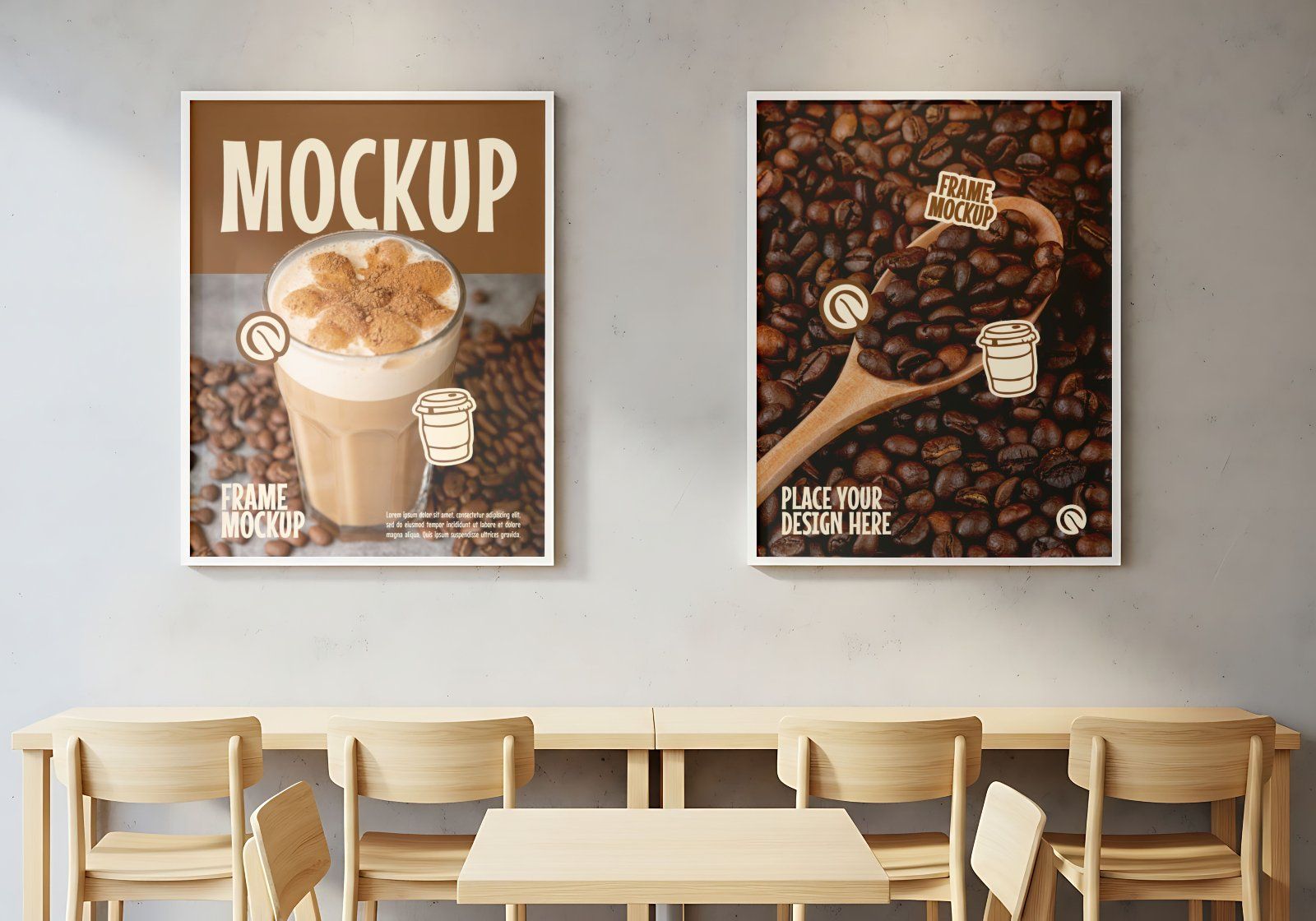 Premium Branding Cozy Black Coffee Shop Mockup — image 6