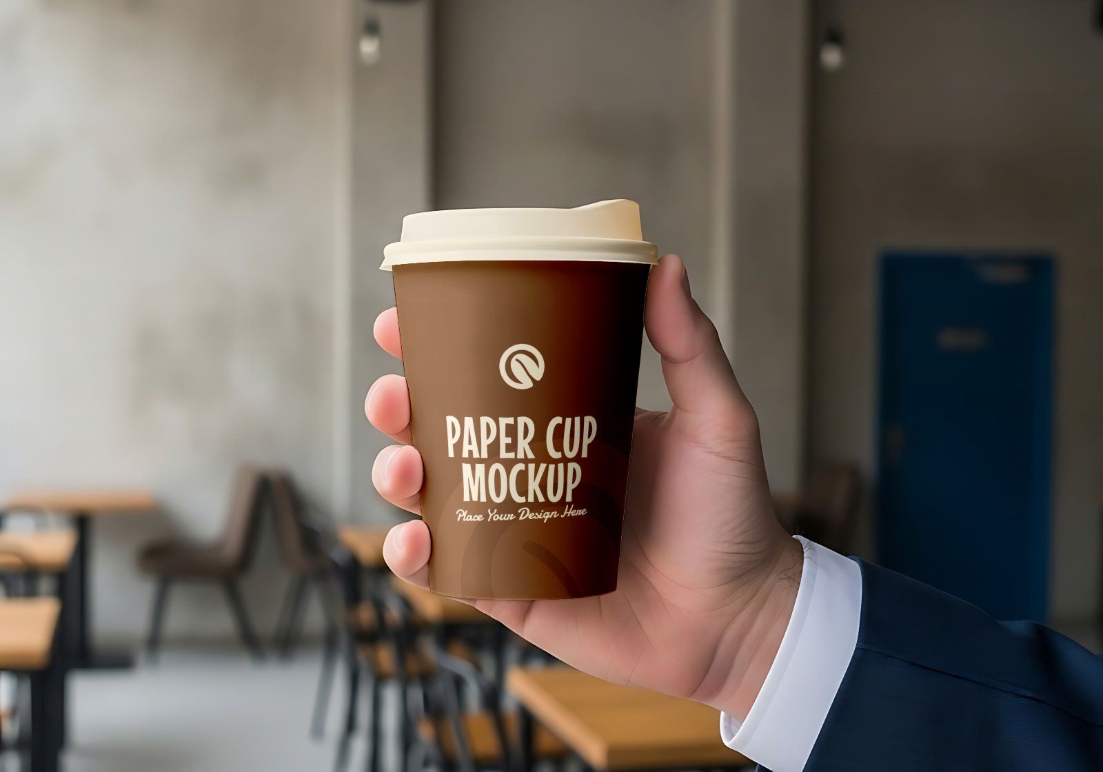 Premium Branding Cozy Black Coffee Shop Mockup — image 15