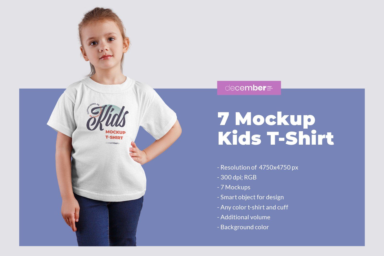 7 Mockups Kids T-Shirt — image 1