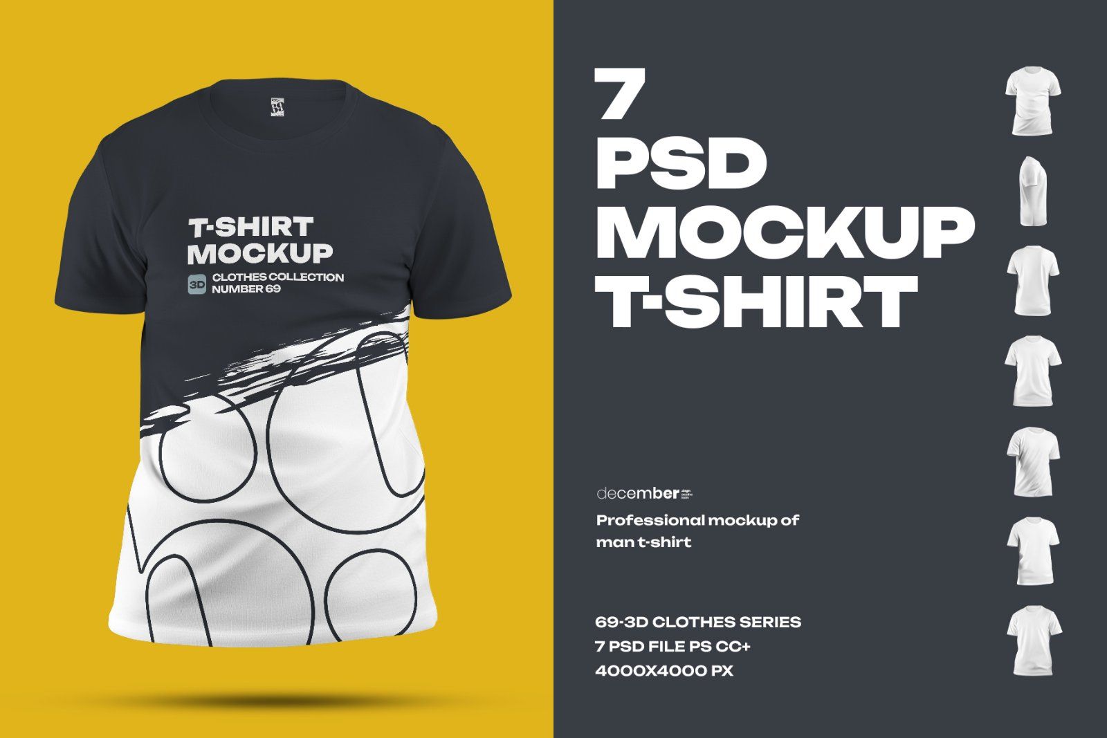 7 Mockups Man T-Shirt — image 1