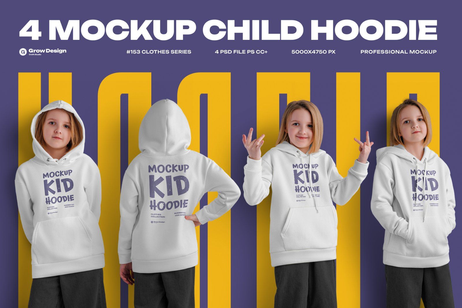 Children’s Hoodie Mockup – Vol. 02 — image 1