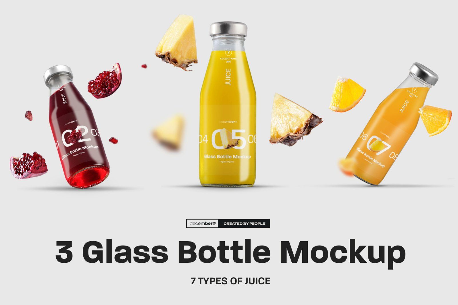 3 Mockup Glass Juice Bottle vol.02 — image 1