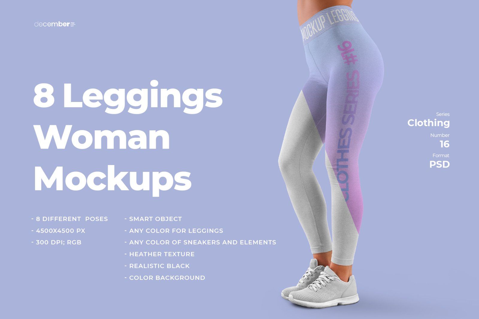 8 Mockups Women Leggins — image 1