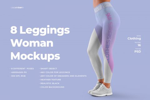8 Mockups Women Leggins