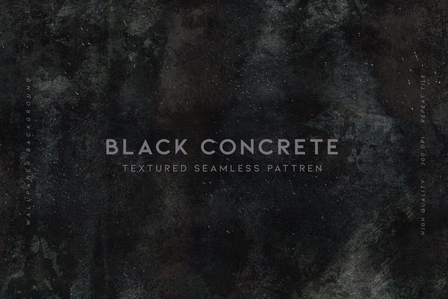 Black Concrete Seamless Pattern — image 1