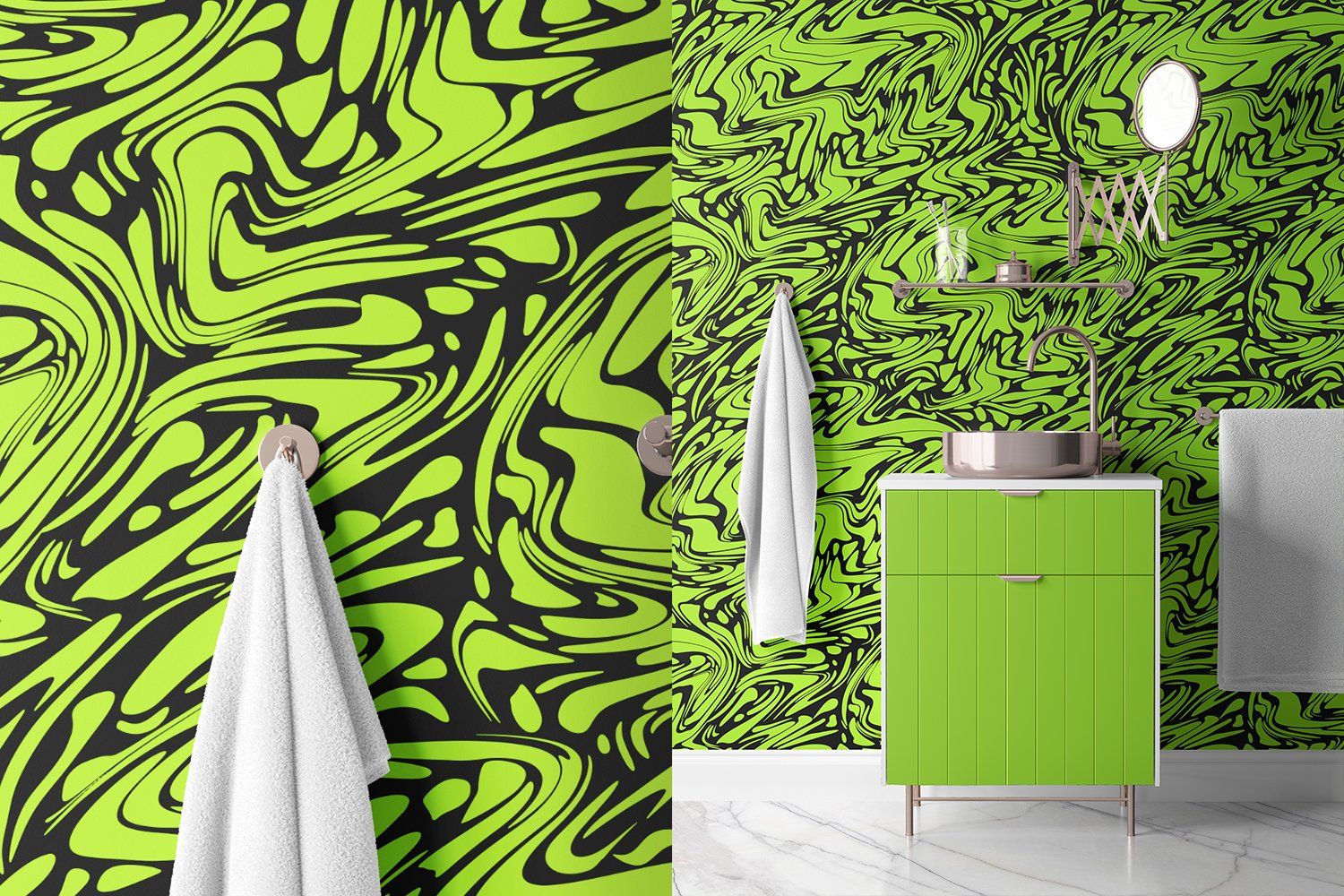 Green Liquid Shapes — image 2