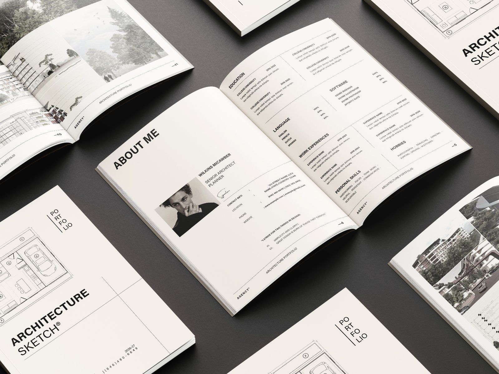 Architecture Sketch Design Portfolio Template — image 2