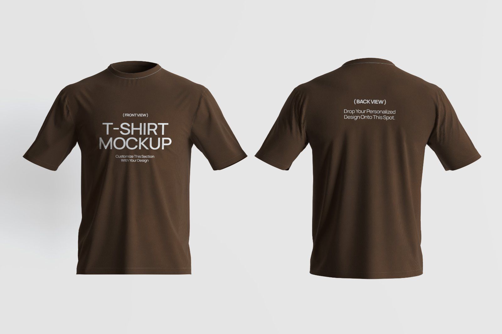 T-Shirt (Front & Back) Mockup — image 2