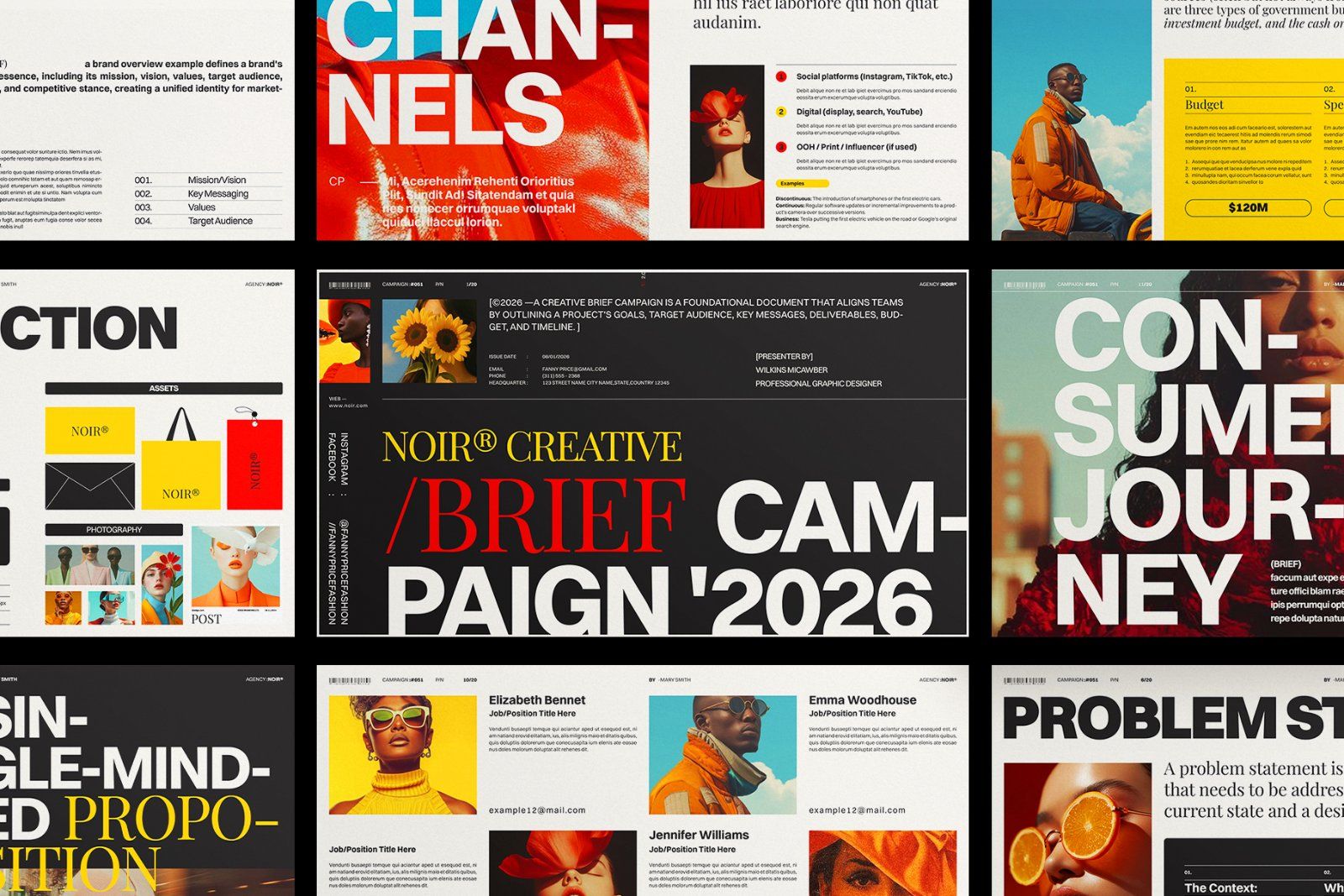 Creative Brief Campaign Presentation Template — image 3
