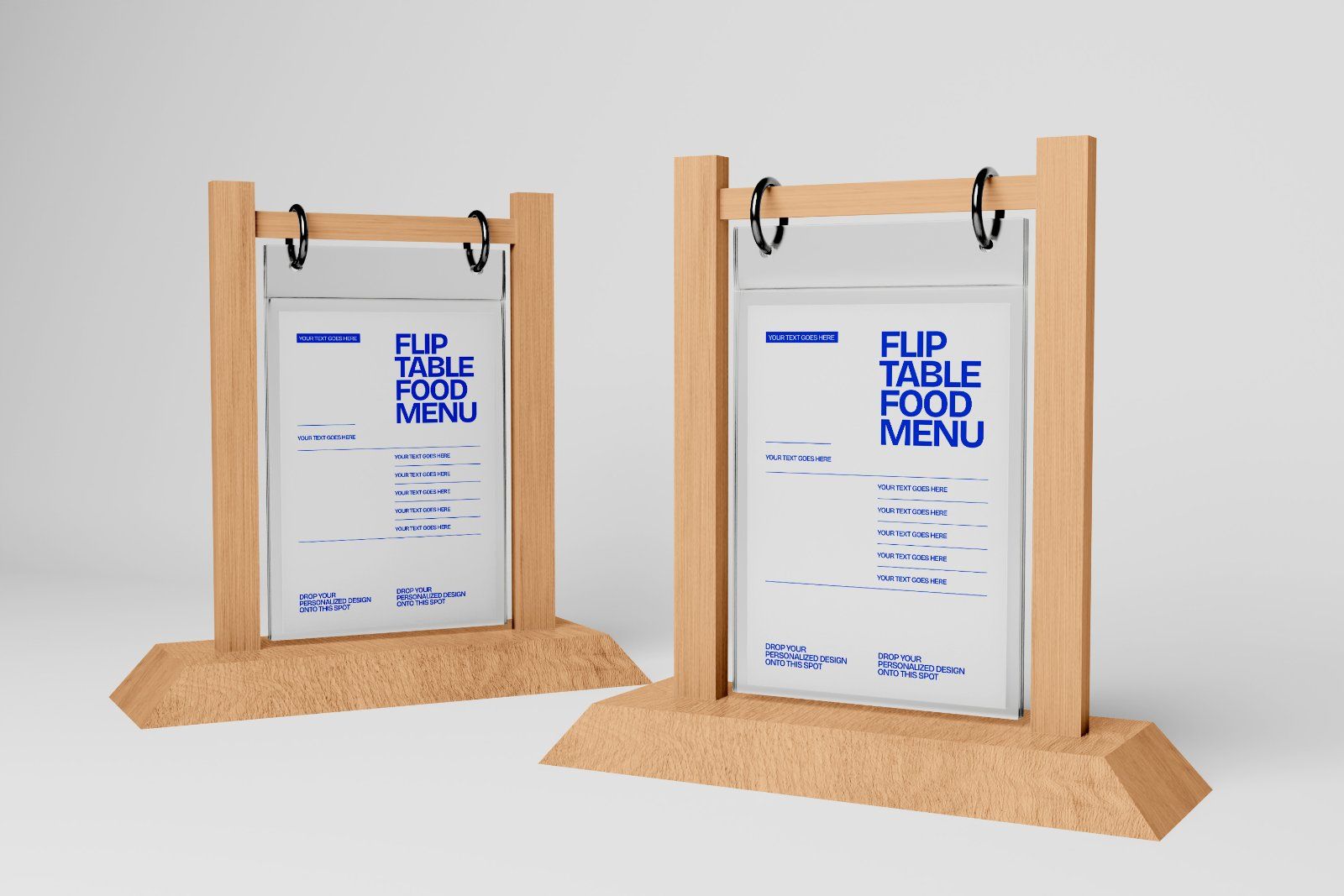 Flip Table Food Menu Mockup — image 2