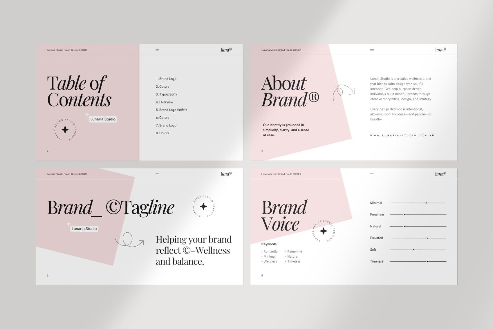 Lunaria Minimal Brand Guide Canva — image 2