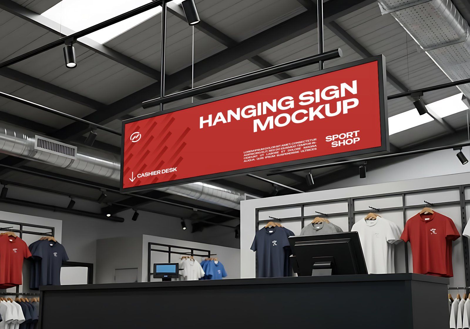 Sport Store Mockup Bundle 15 Mockup PSD – Retail Signage, Apparel & Equipment Branding — image 6