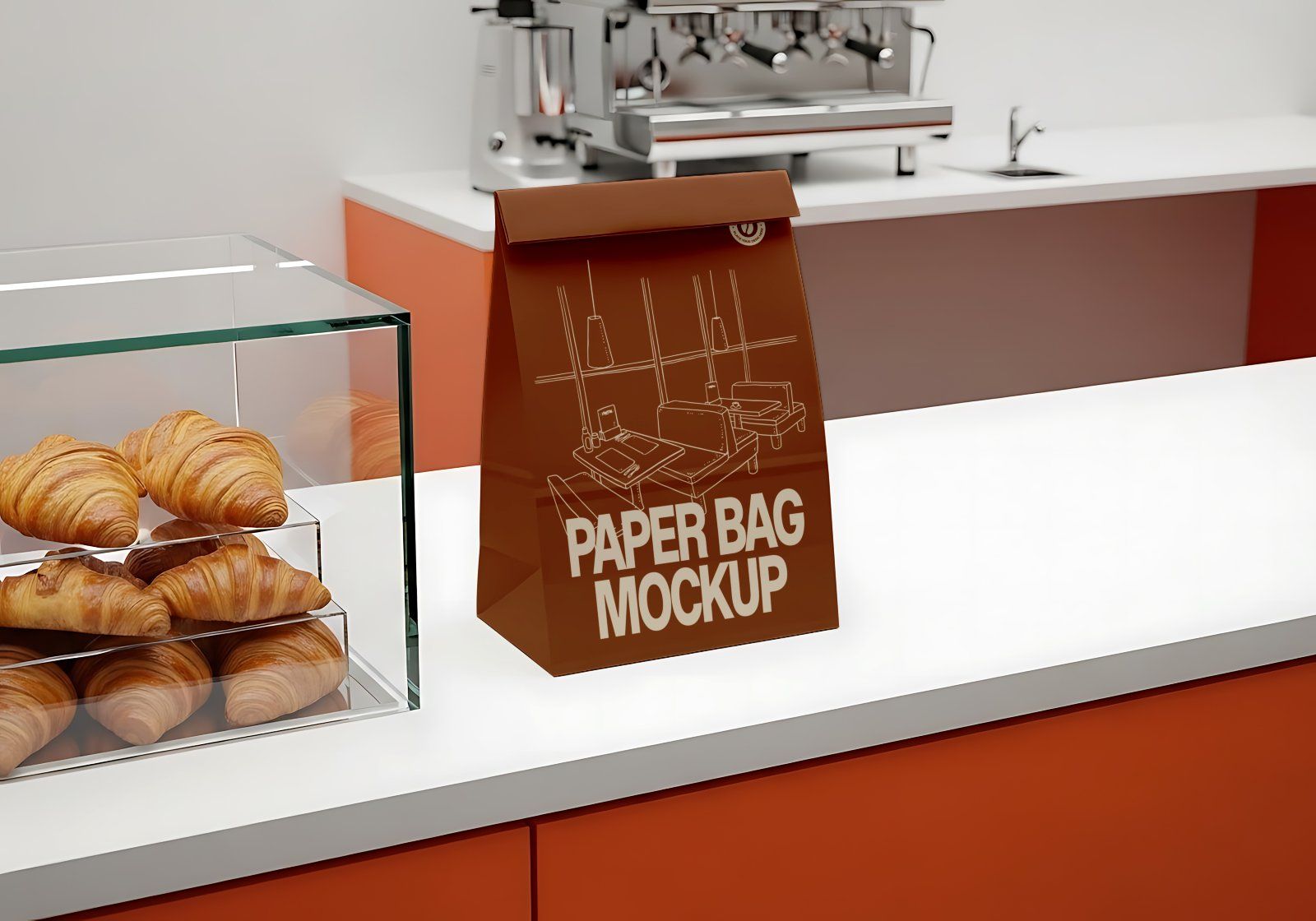 Premium Branding Brown Cafe Coffee Shop Mockup — image 3