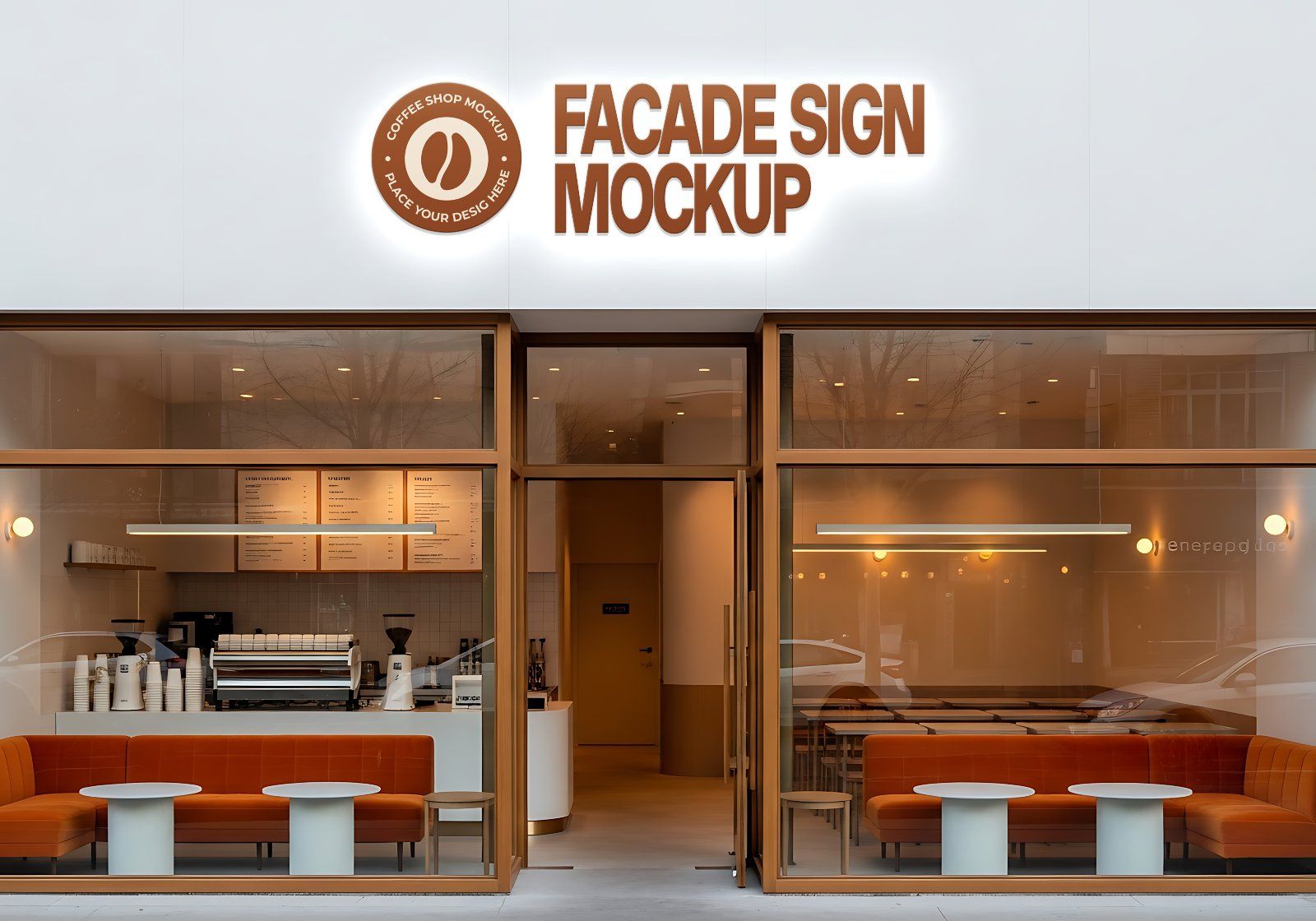 Premium Branding Brown Cafe Coffee Shop Mockup — image 13