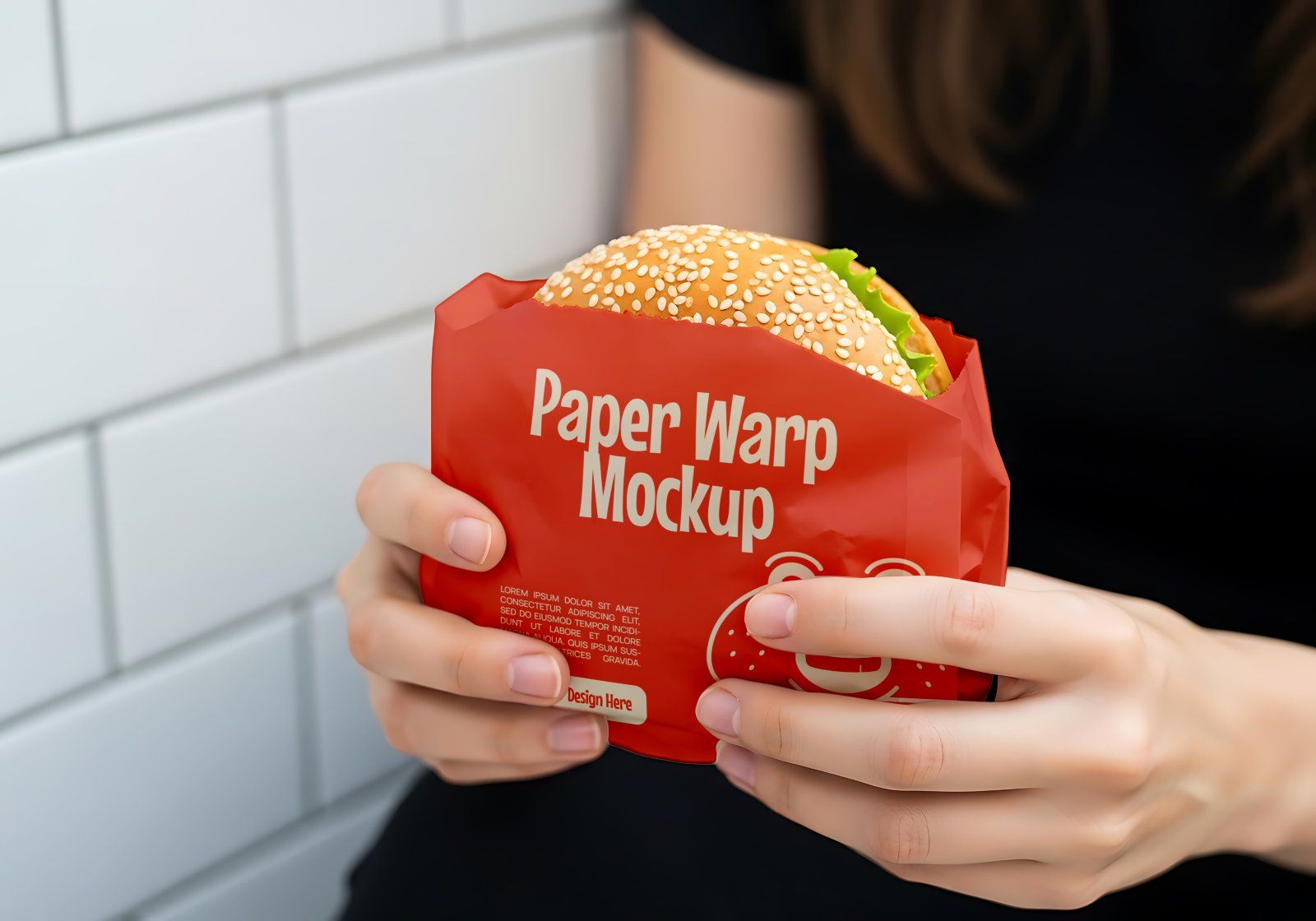 Premium Branding Big Burger Mockup — image 4