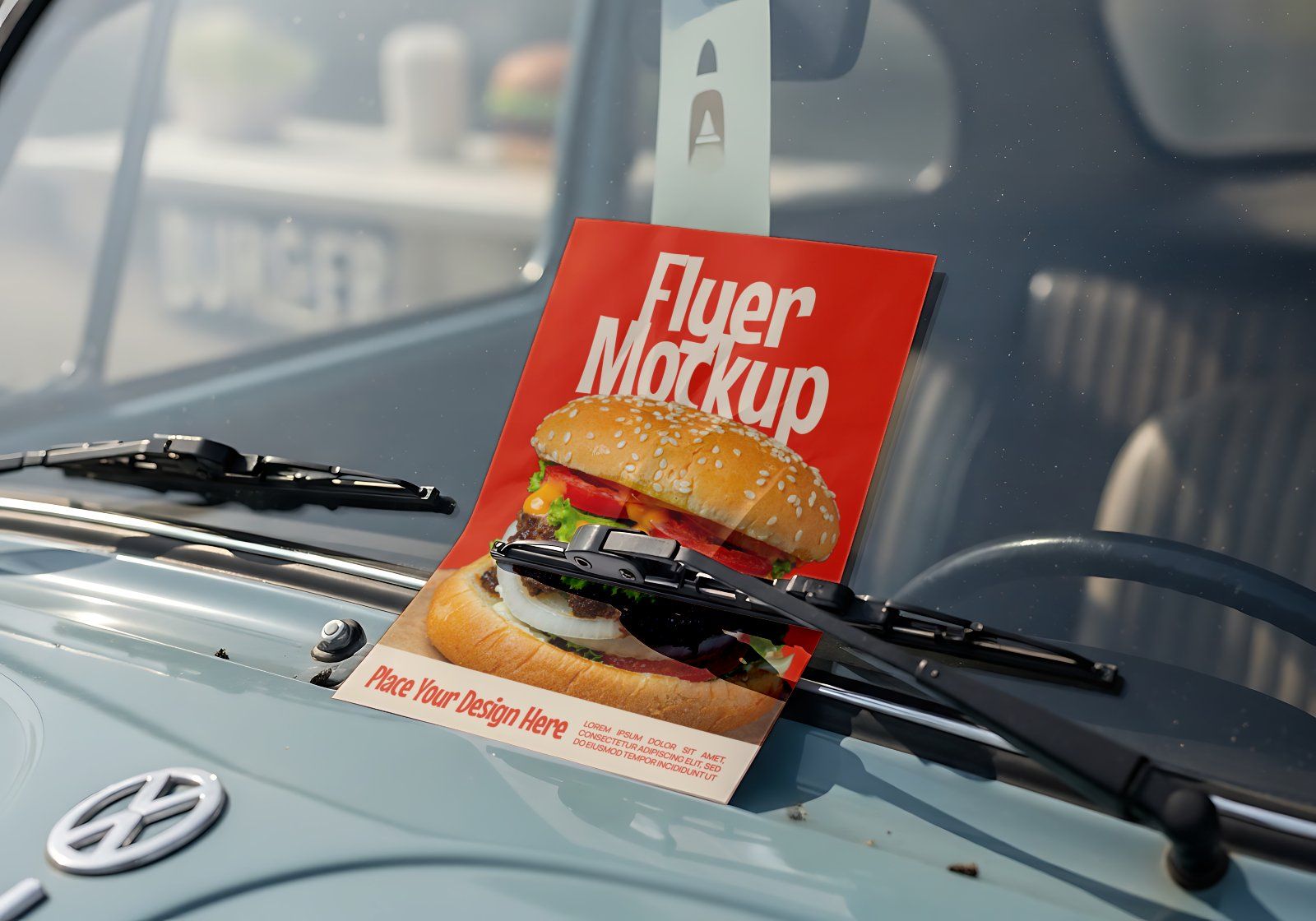 Premium Branding Big Burger Mockup — image 9