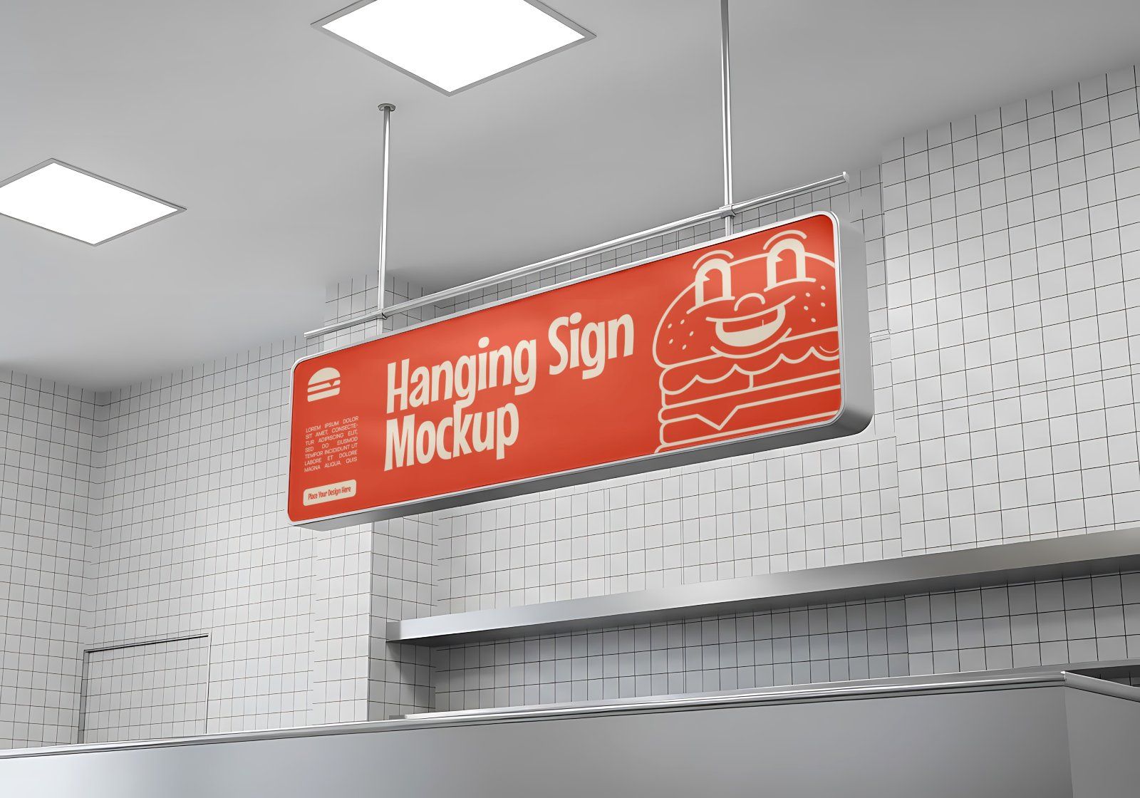 Premium Branding Big Burger Mockup — image 10
